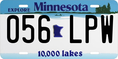 MN license plate 056LPW