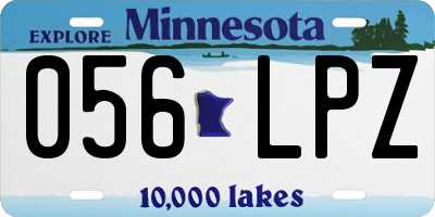 MN license plate 056LPZ