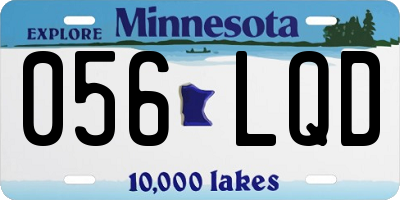 MN license plate 056LQD