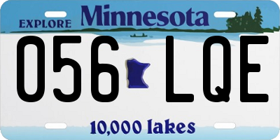 MN license plate 056LQE