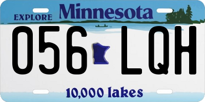 MN license plate 056LQH