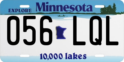 MN license plate 056LQL