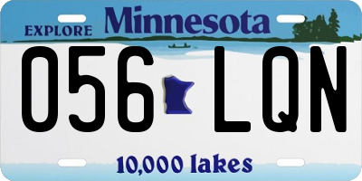 MN license plate 056LQN