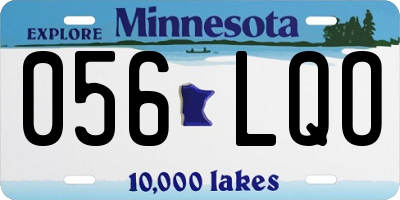 MN license plate 056LQO