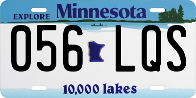 MN license plate 056LQS