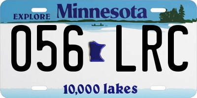MN license plate 056LRC
