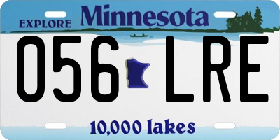 MN license plate 056LRE