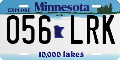 MN license plate 056LRK