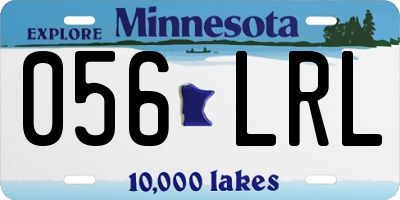 MN license plate 056LRL