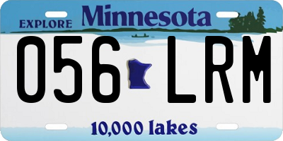 MN license plate 056LRM