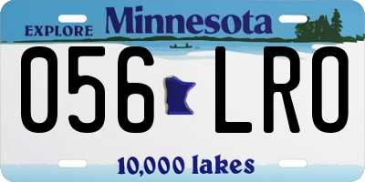 MN license plate 056LRO