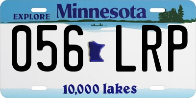 MN license plate 056LRP