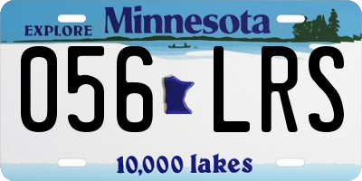 MN license plate 056LRS