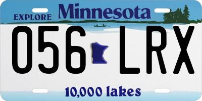 MN license plate 056LRX