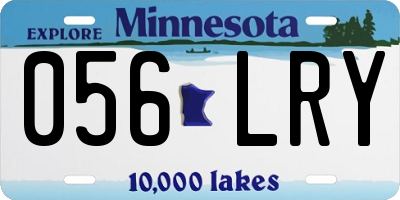MN license plate 056LRY