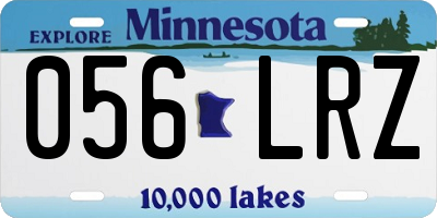 MN license plate 056LRZ