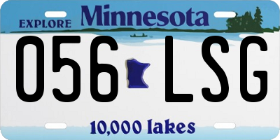 MN license plate 056LSG
