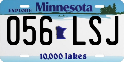 MN license plate 056LSJ