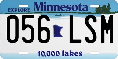 MN license plate 056LSM