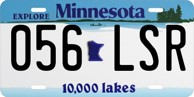MN license plate 056LSR
