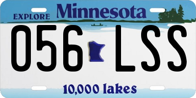 MN license plate 056LSS