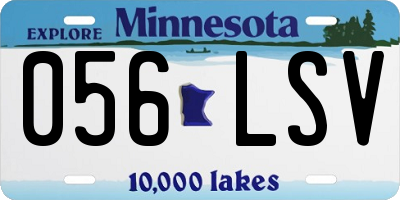 MN license plate 056LSV