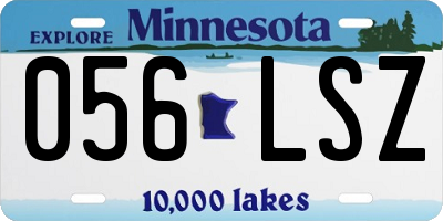 MN license plate 056LSZ