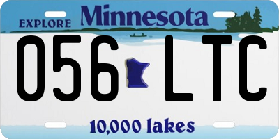 MN license plate 056LTC