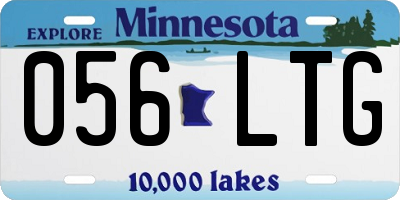 MN license plate 056LTG