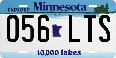 MN license plate 056LTS