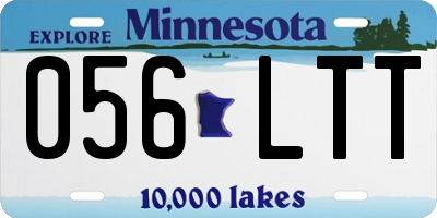 MN license plate 056LTT
