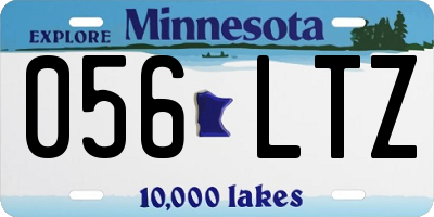 MN license plate 056LTZ