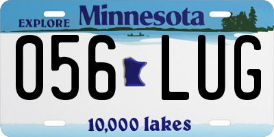 MN license plate 056LUG