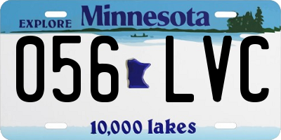 MN license plate 056LVC
