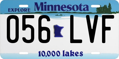 MN license plate 056LVF