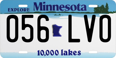 MN license plate 056LVO