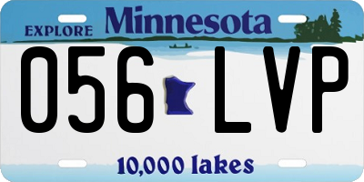 MN license plate 056LVP