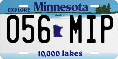 MN license plate 056MIP