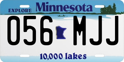 MN license plate 056MJJ