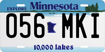 MN license plate 056MKI