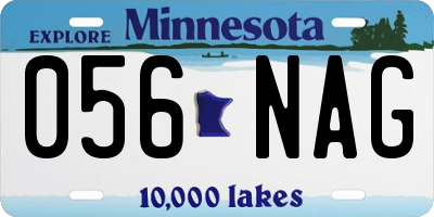 MN license plate 056NAG