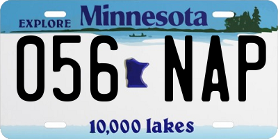 MN license plate 056NAP