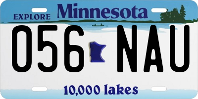 MN license plate 056NAU