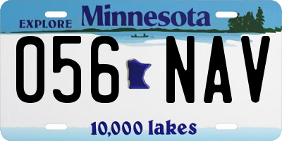 MN license plate 056NAV