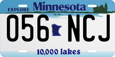 MN license plate 056NCJ