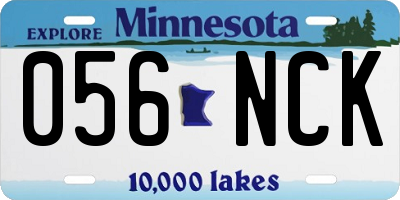 MN license plate 056NCK