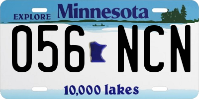 MN license plate 056NCN