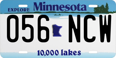 MN license plate 056NCW