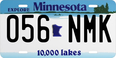 MN license plate 056NMK