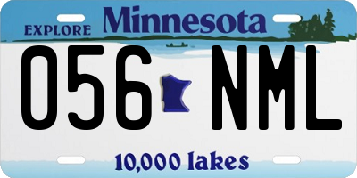 MN license plate 056NML